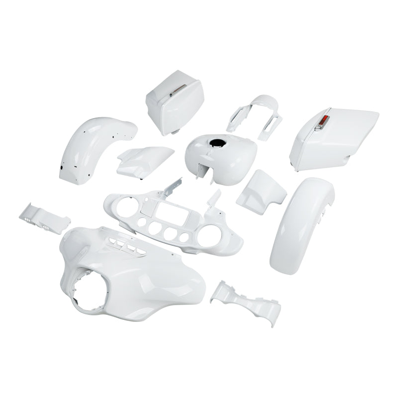 HR3 Stone Washed White Pearl Street Glide Special Fairing Kit