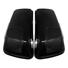 HR3 Black Quartz 2016RGS CVO Stretched Saddlebags with Speaker Lids For 14-23 Harley Touring