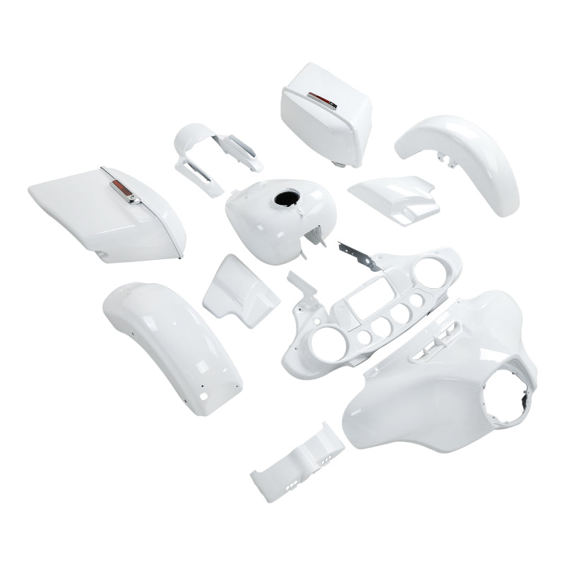 HR3 Stone Washed White Pearl Street Glide Special Fairing Kit