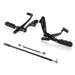 Custom Chrome Gloss Black Forward Controls Pegs Levers Linkage Fit For Harley Sportster 14-22