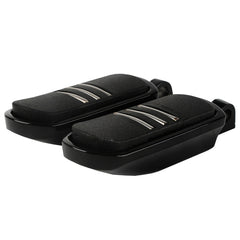 Santee Highway Triple Slot Male Mount Footpegs Footrest Gloss Black Chrome Fit For Harley All Models