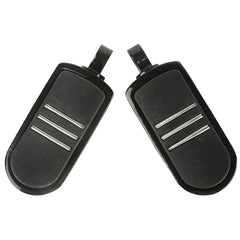 Santee Highway Triple Slot Male Mount Footpegs Footrest Gloss Black Chrome Fit For Harley All Models