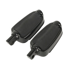 Santee Highway Male Mount T Series Rubber Footpegs Footrest Gloss Black Chrome Fit For Harley All Models