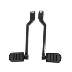 Custom Chrome Triple Slot Heel Toe Shifter Pegs Gloss Black Chrome Fit For Harley Touring Softail FL