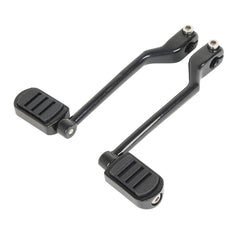 Custom Chrome Triple Slot Heel Toe Shifter Pegs Gloss Black Chrome Fit For Harley Touring Softail FL
