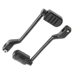 Custom Chrome Triple Slot Heel Toe Shifter Pegs Gloss Black Chrome Fit For Harley Touring Softail FL