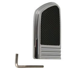 Custom Chrome Rebel Large Brake Pedal Pad Chrome, Black Anodized Fit For Harley Touring Softail Trike
