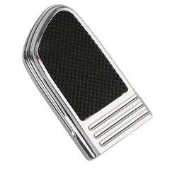 Custom Chrome Rebel Large Brake Pedal Pad Chrome, Black Anodized Fit For Harley Touring Softail Trike
