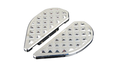 Tour Ease Chrome Anti-Slip Passenger Floorboards Footboards Fit For Harley Touring Softail