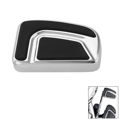 Custom Chrome Brake Pedal Pad Chrome Gloss Black Fit For Harley Softail FL Touring Glide Trike FLD