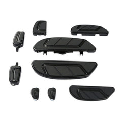Tour Ease Footboard Floorboard Brake Pedal Shifter Peg Gloss Black Chrome Fit For Harley Touring
