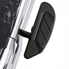 Tour Ease Rear Passenger Footboards Pegs Gloss Black Chrome Fit For Harley Touring Softail Dyna #27