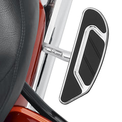 Tour Ease Rear Passenger Footboards Pegs Gloss Black Chrome Fit For Harley Touring Softail Dyna #27