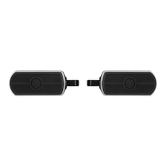 Santee Gloss Black Highway Male Mount Footpegs Solar Flare Rubber Fit For Harley All Model