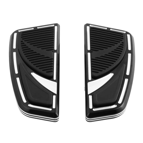 Custom Chrome Venoms Passenger Footboard Floorboard Chrome Gloss Black Fit For Harley Touring Softail