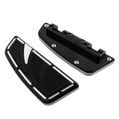 Custom Chrome Venoms Passenger Footboard Floorboard Chrome Gloss Black Fit For Harley Touring Softail