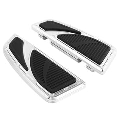 Custom Chrome Venoms Passenger Footboard Floorboard Chrome Gloss Black Fit For Harley Touring Softail