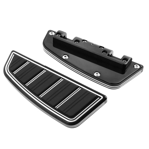Tour Ease Rear Passenger Footboard Floorboard Chrome Gloss Black Fit For Harley Touring Softail