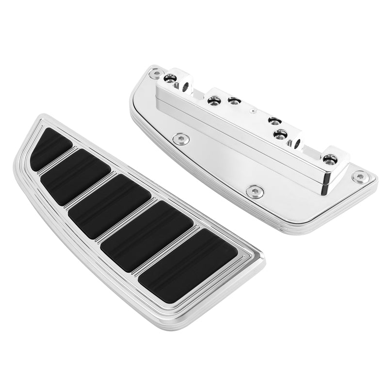 Tour Ease Rear Passenger Footboard Floorboard Chrome Gloss Black Fit For Harley Touring Softail