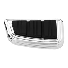 Tour Ease Brake Pedal Pad Gloss Black Chrome Fit For Harley Touring FLD FL Softail Anti-Slip