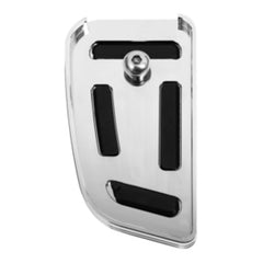 Tour Ease Brake Pedal Pad Gloss Black Chrome Fit For Harley Touring FLD FL Softail Anti-Slip