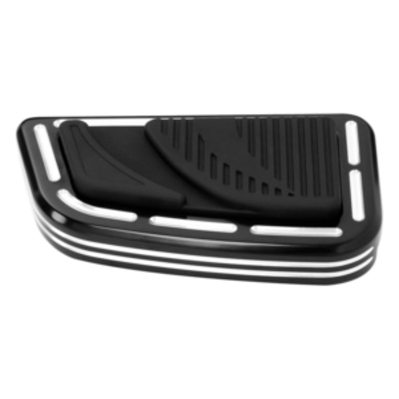 Tour Ease Brake Pedal Pad Gloss Black Chrome Fit For Harley Touring FLD FL Softail Anti-Slip #43