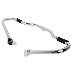 Custom Chrome Mustache 1-1/4" Engine Guard Highway Bar W/ Footrests Fits Matte Black, Chrome For Harley Dyna 06-17