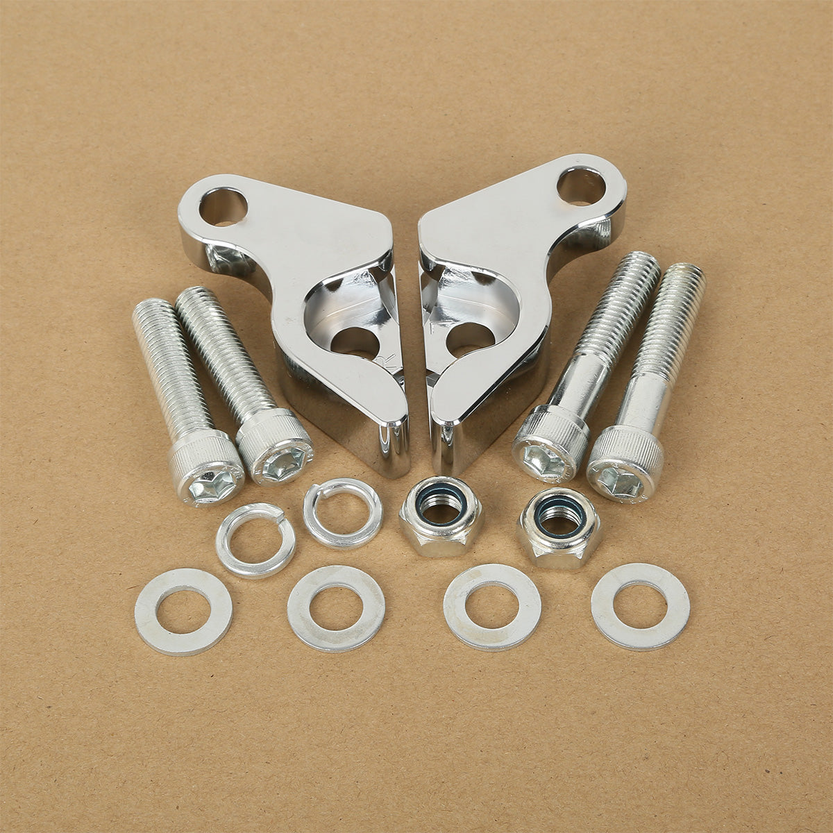 Custom Chrome 1" Rear Shock Lowering Kit Aluminum Fit Black Anodized Chrome For Harley VRSC V-ROD Models 02-17