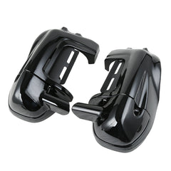 Custom Chrome Gloss Black Lower Vented Fairings Glove Box Fit For Harley Touring '83-'13