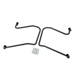 Custom Chrome 1/2"Saddlebag Bracket Support Matte Black Chrome Fit For Harley Dyna Fat Bob Wide Glide Satin Black