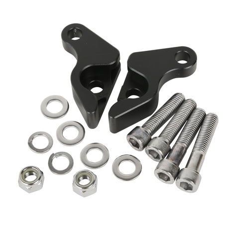 Custom Chrome 1" Rear Shock Lowering Kit Aluminum Fit Black Anodized Chrome For Harley VRSC V-ROD Models 02-17