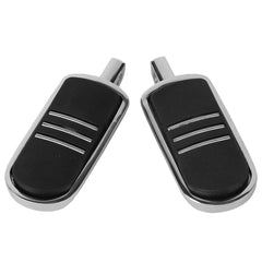 Santee Highway Triple Slot Male Mount Footpegs Footrest Gloss Black Chrome Fit For Harley All Models