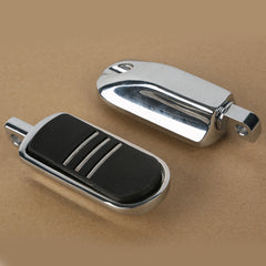 Santee Highway Triple Slot Male Mount Footpegs Footrest Gloss Black Chrome Fit For Harley All Models