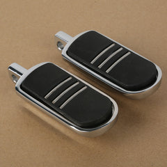 Santee Highway Triple Slot Male Mount Footpegs Footrest Gloss Black Chrome Fit For Harley All Models