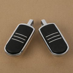 Santee Highway Triple Slot Male Mount Footpegs Footrest Gloss Black Chrome Fit For Harley All Models