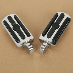 Santee Highway Rider Male Mount Footpeg Footrest Gloss Black Chrome Fit For Harley Touring All Model