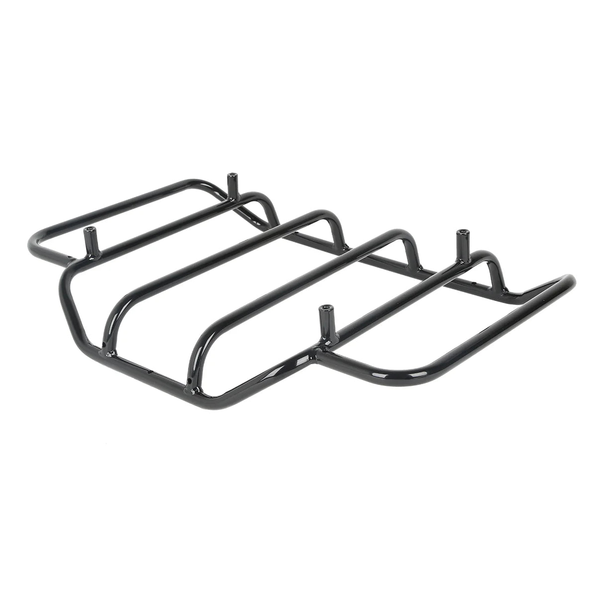 HR3 Black Pack Trunk Luggage Top Rack Fit For Harley King Chopped Razor Tour Pak Touring