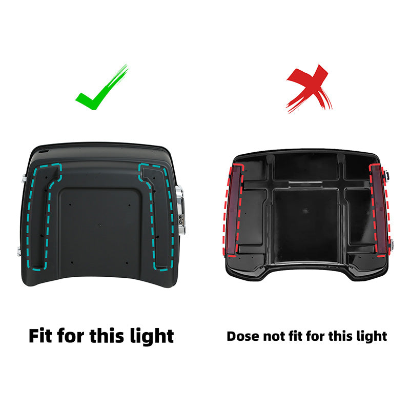 HR3 LED Trunk Accent Side Marker Panel Light Fit For Harley King size Tour Pack