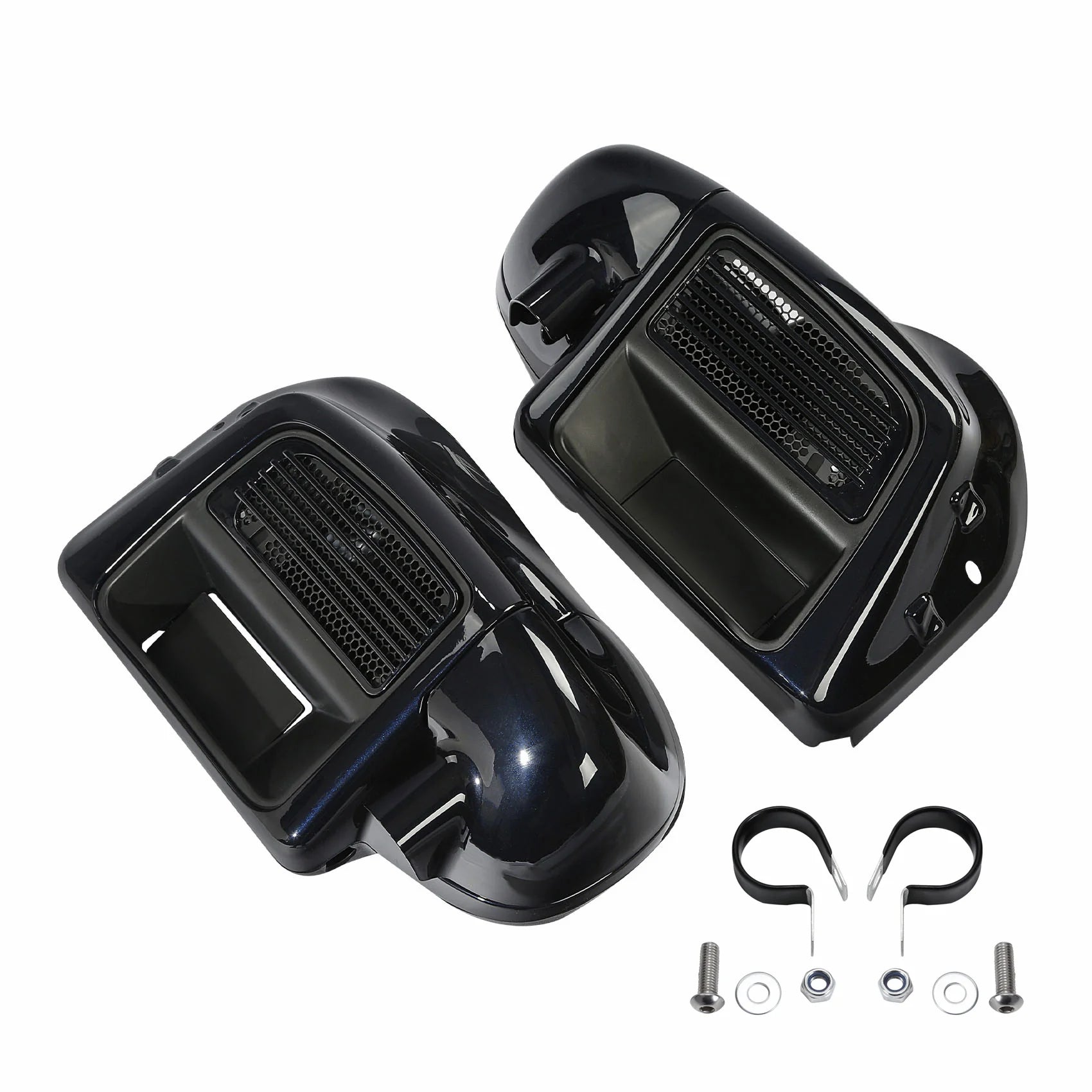 HR3 Midnight Blue Vented Lower Fairing Kit For Harley Touring Models 2014-2023 (Fits water cooled models)