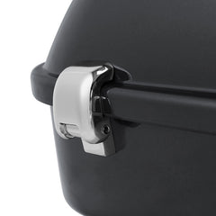 HR3 Gauntlet Gray Metallic 10.7" Chopped Style Touring Trunk Luggage For 14-24 Harley Touring