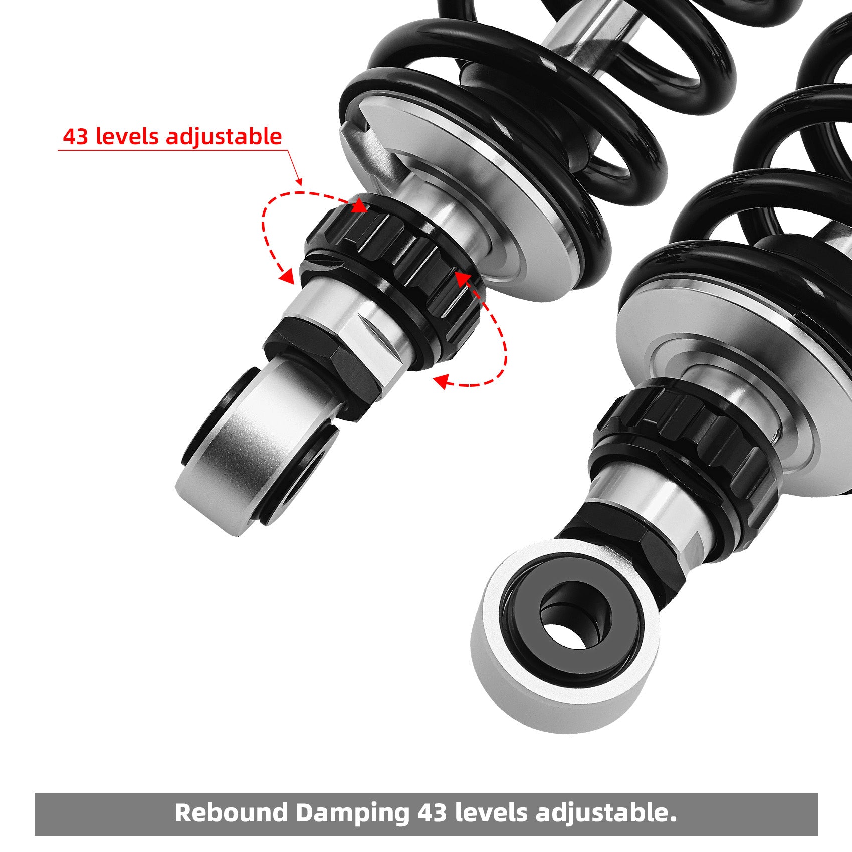 Custom Chrome Remote Reservoir Rear Suspensions Shock Fit For Harley CVO Street Road Glide 1994-2024
