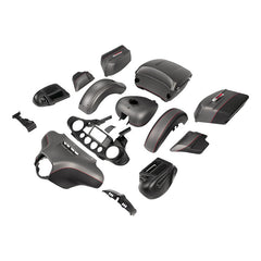 HR3 Industrial Gray Denim / Black Denim Complete Body Fairing Kit For Harley Ultra Limited FLHTK 14-23