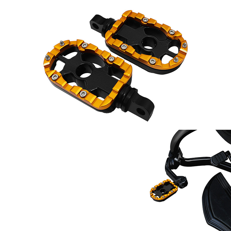 CUSTOM CHROME Passenger Footpegs Highway Pegs Footrests Fit For Harley Touring Sportster Softail