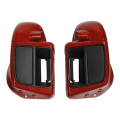 HR3 Pearl Red & Dark Alloy Vented Lower Fairing Kit For Harley Touring models 2014-2024