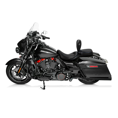 C.C. RIDER Rider Backrest Driver Backrest Pad For Harley Touring Road Glide Electra Glide Road King CVO Street Glide, 2009-2023