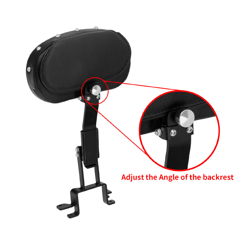 C.C.RIDER Driver Rider Backrest Studs Design Fit For Indian Springfield Dark Horse 2014-2024