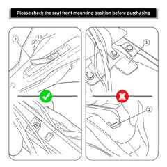 C.C. RIDER Touring Seat 2 Up Seat Driver Passenger Seat For Harley CVO Street Glide Road King Road Glide Electra Glide, 1997-2007