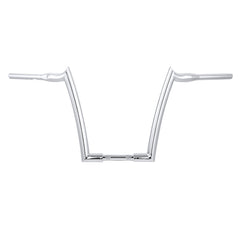 Santee 1-1/4" Fat 16" Rise Handlebar Gloss Black Chrome Fit For Harley Big Twin Sportster FLHR