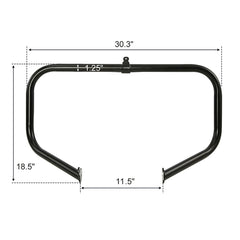 Custom Chrome 1-1/4"Engine Guard Crash Highway Bar Matte Black Chrome Fit For Harley Touring Trike 2009-UP
