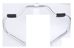 Custom Chrome 1-1/4"Engine Guard Highway Mustache Bar W/ Footrest Fit For Harley Touring 97-08